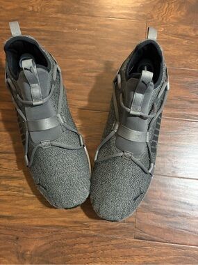 Puma Men’s Gray Softride Knit Slip On Cross Trainer Castlerock Size 13 Grey